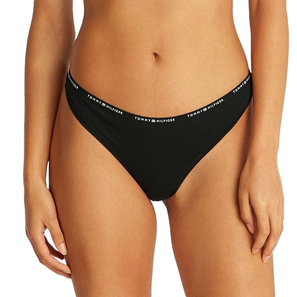 String Noir Femme Tommy Hilfiger Thong UW0UW05741 1