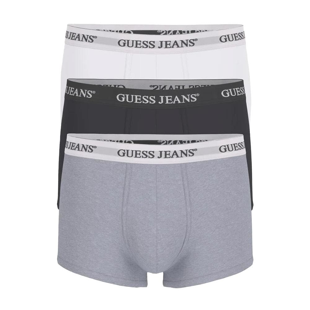 X3 Boxers Noir/Blanc/Gris Homme Guess Trunk 1