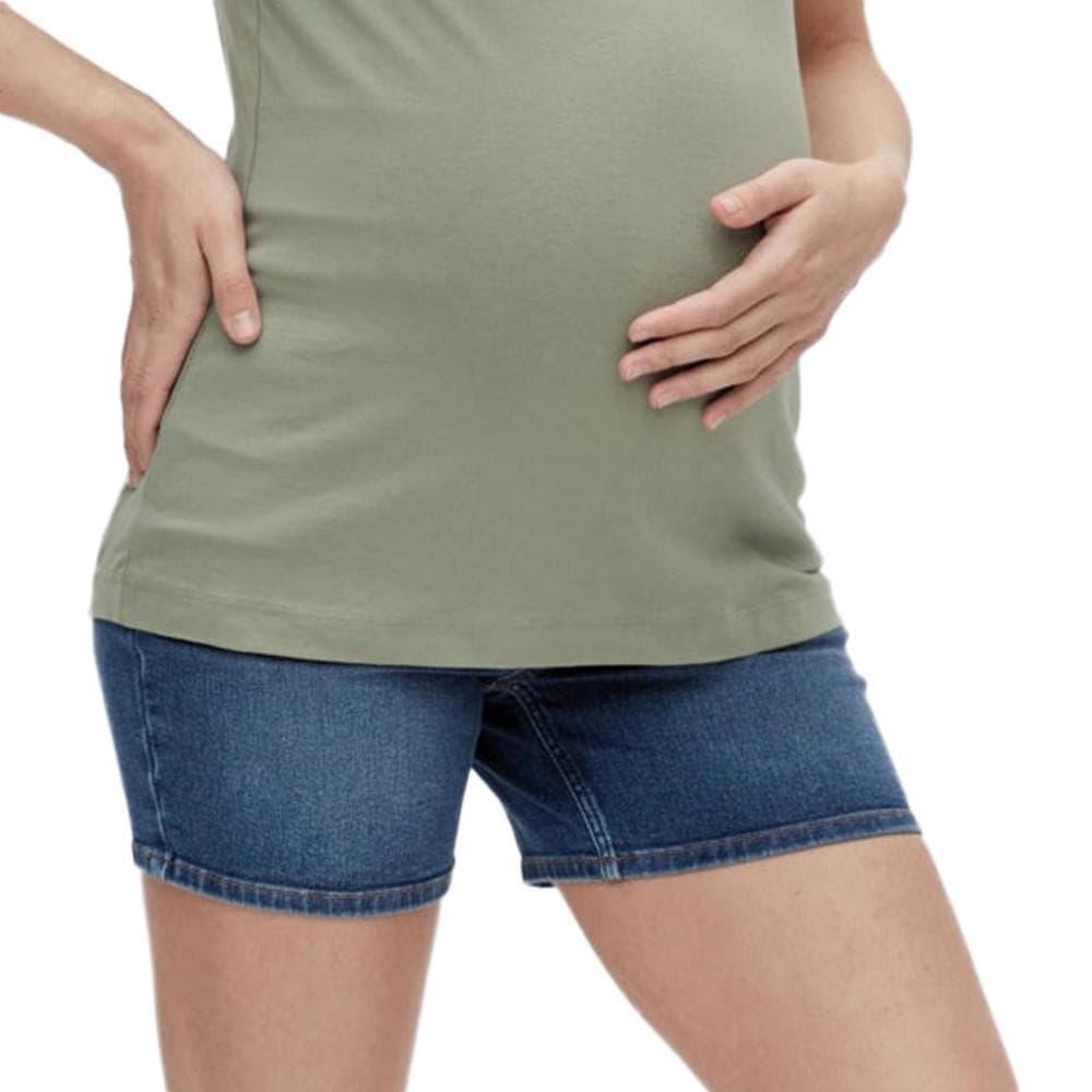 Short de Grossesse en Jean Bleu Femme Mamalicious Lamy 1