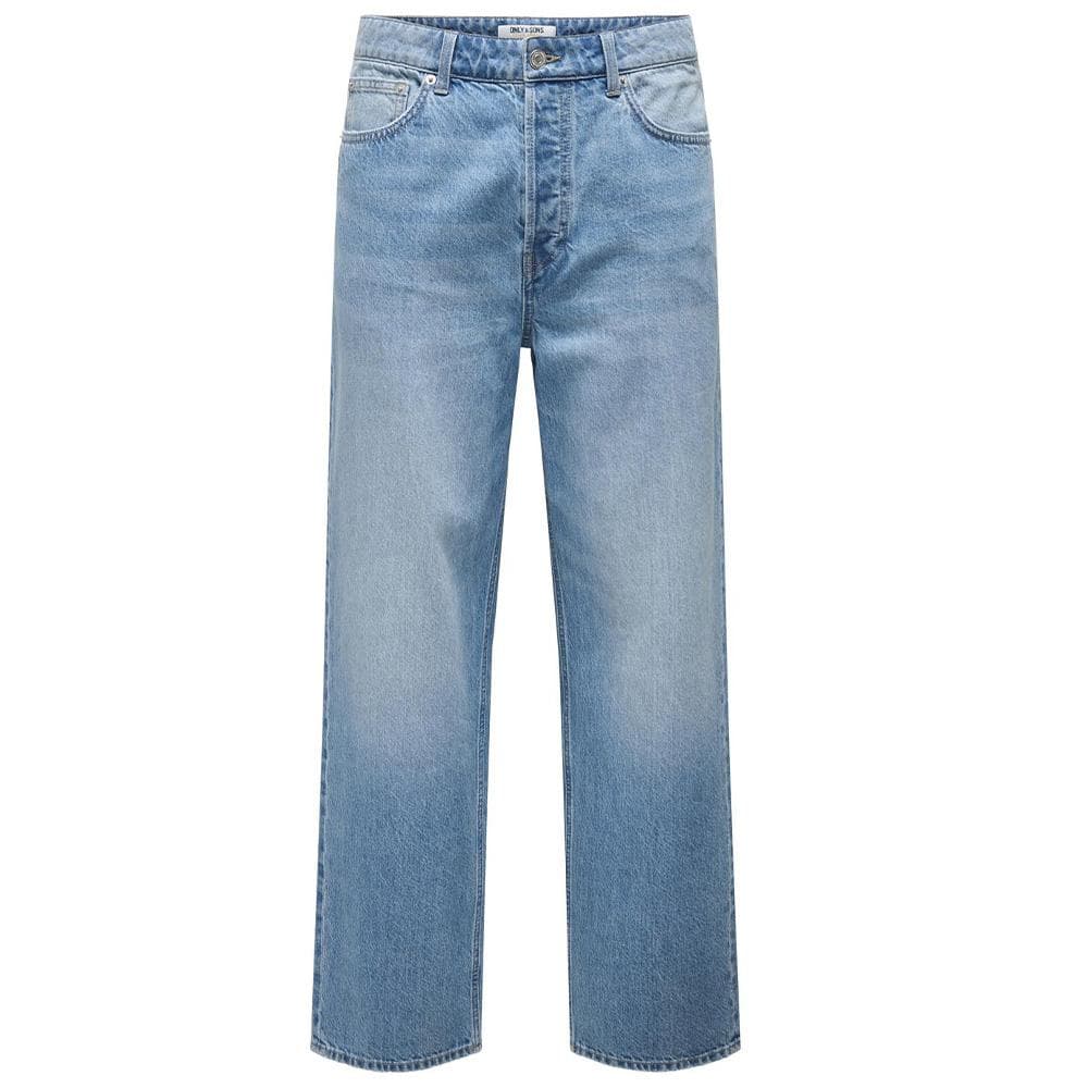 Jean Baggy Bleu Moyen Homme Only & Sons Fade 1