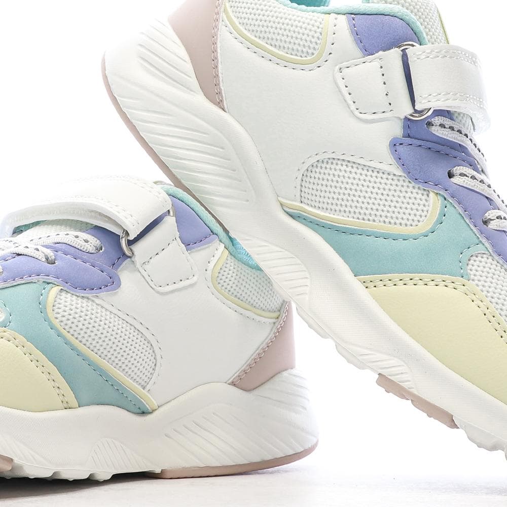 Baskets Blanc/Vert/Jaune Fille Le Coq Sportif Lsc Runner 7