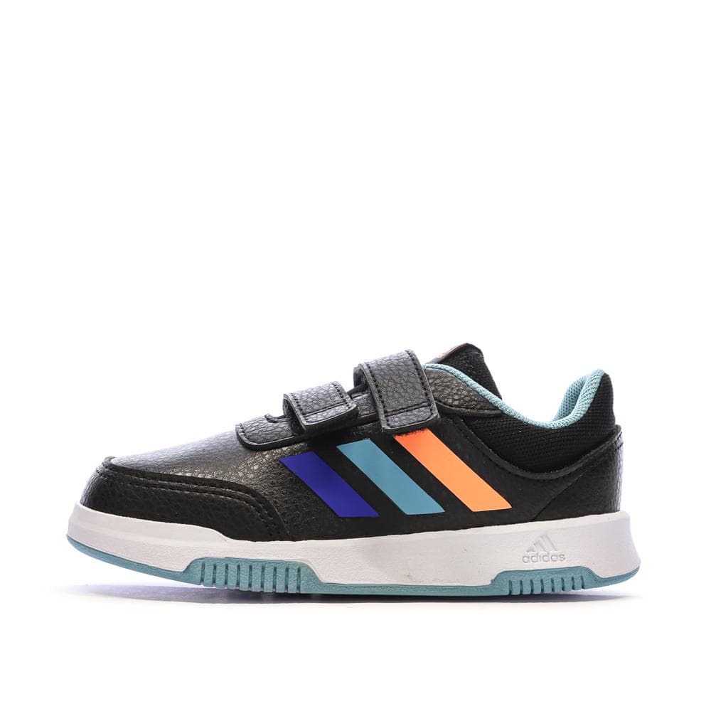 Baskets Noires/Bleu Garçon Adidas Tensaur 1