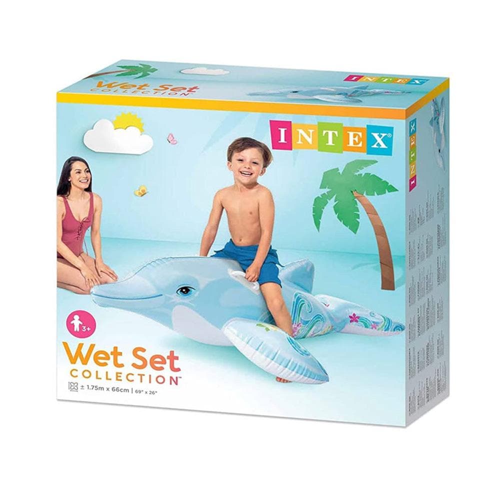 Bouée dauphin gonflable Intex Dauphin A Chevauche 1.75x0.66m 1
