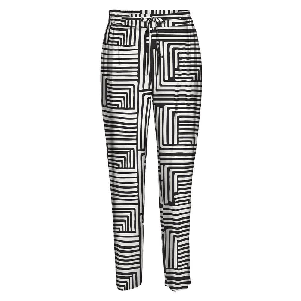 Pantalon fluide Noir/Blanc Femme Vero Moda Joy 1