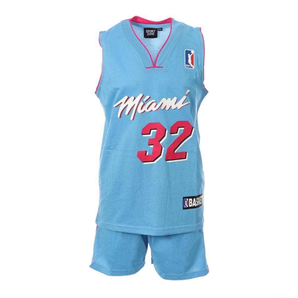 Miami Ensemble de basket Bleu/Rose Enfant Sport Zone 1