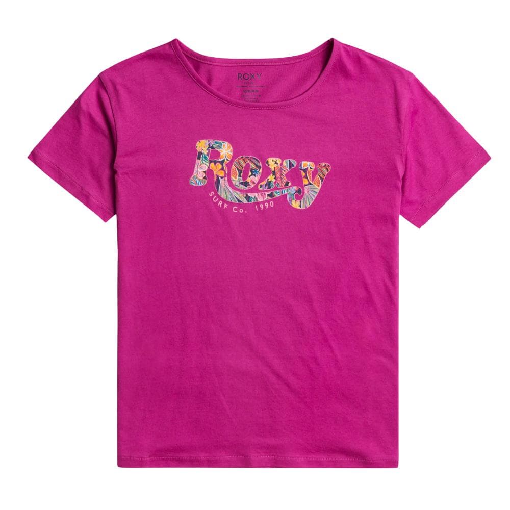 T-shirt Fuchsia Fille Roxy Day And Night 1