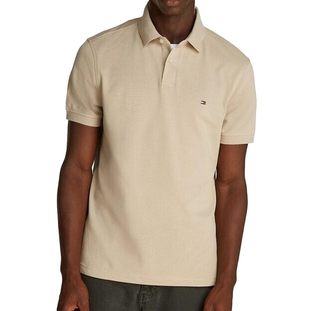 Polo Taupe Homme Tommy Hilfiger 1985 Regular 1
