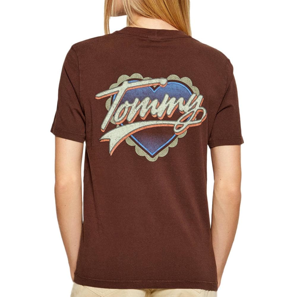 T-Shirt Marron Femme Tommy Hilfiger DW0DW21524 2