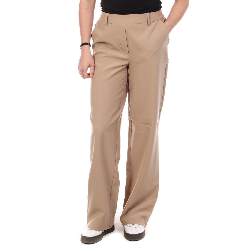 Pantalon Straight Beige Femme Vero Moda Barba 1