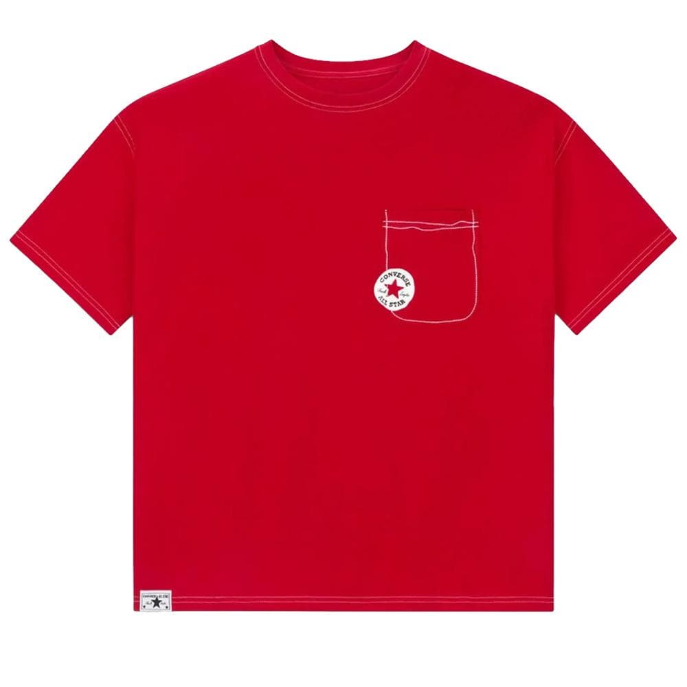 T-Shirt Rouge Homme Converse Sketch 1