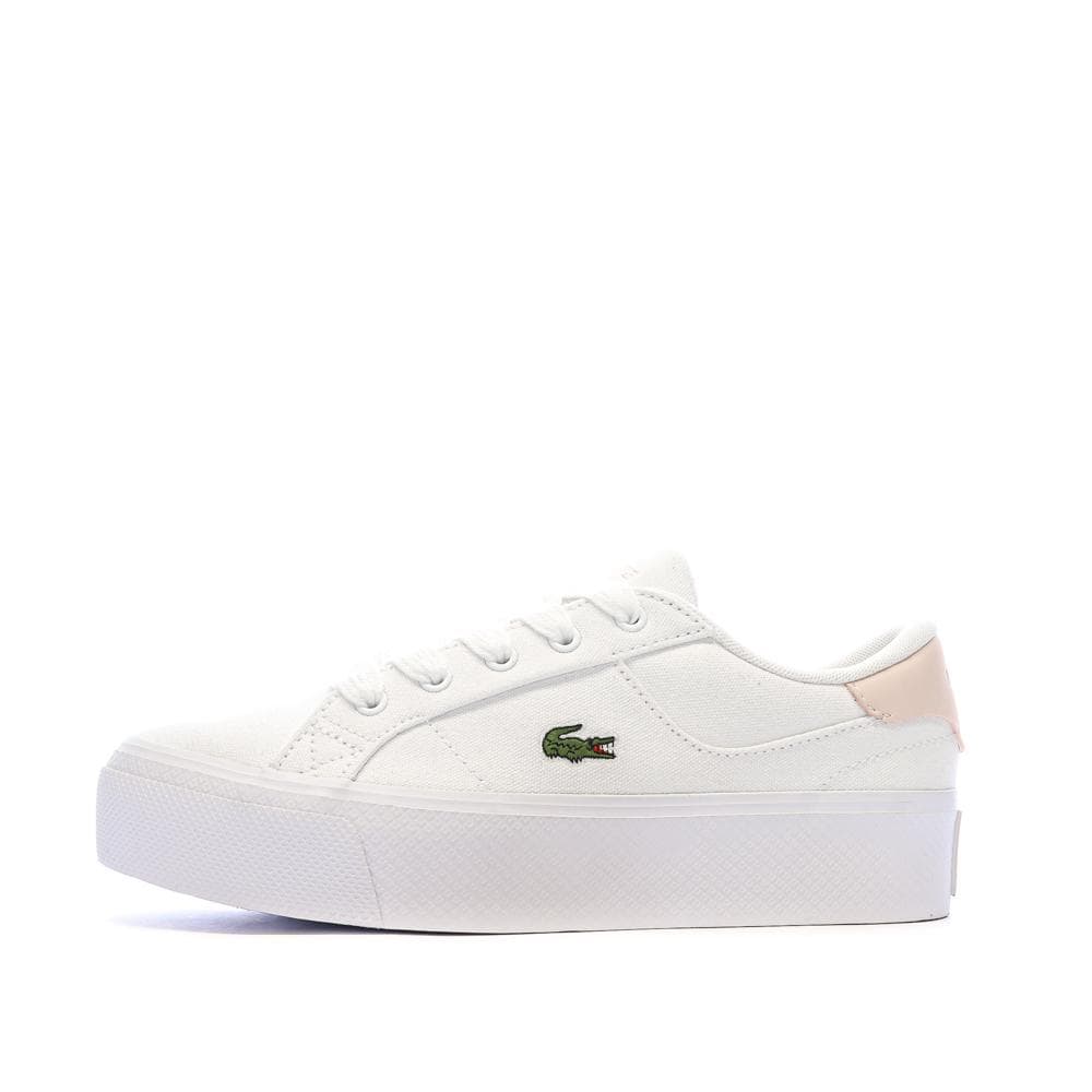 Baskets Blanches/Roses Femme Lacoste Ziane Platform 1