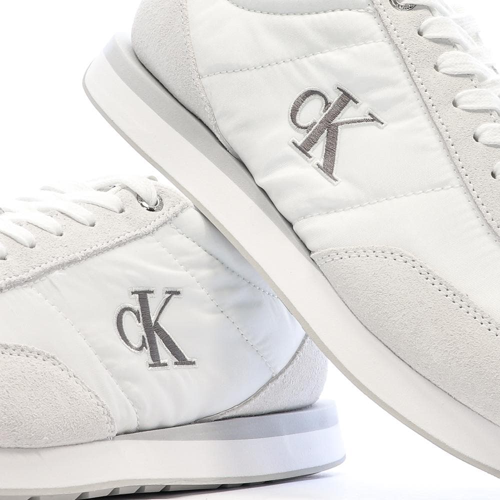 Baskets Blanc/Gris Homme Calvin Klein Jeans Retros 7