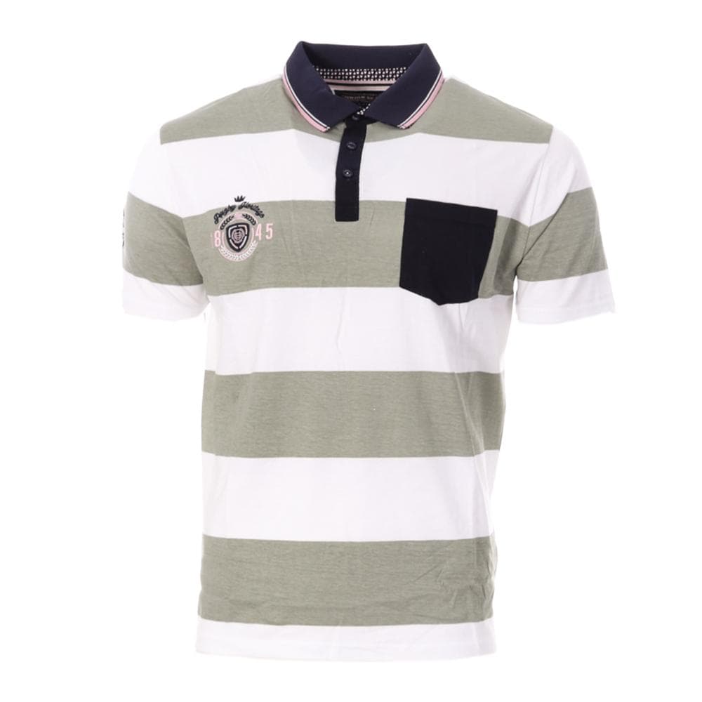 Polo Kaki/Blanc Homme Rugby TOWN 1