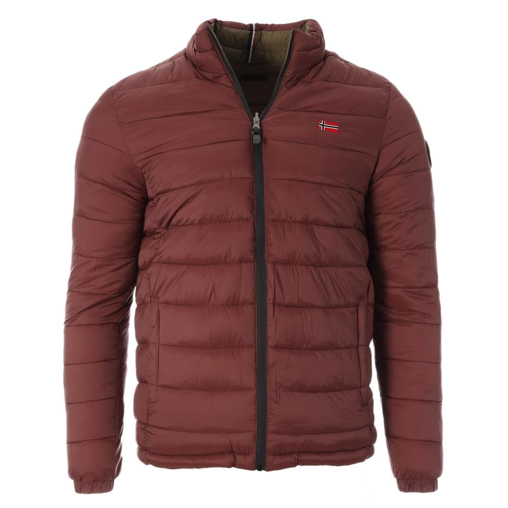 Doudoune Bordeaux/Verte Homme Geographical Norway California 1