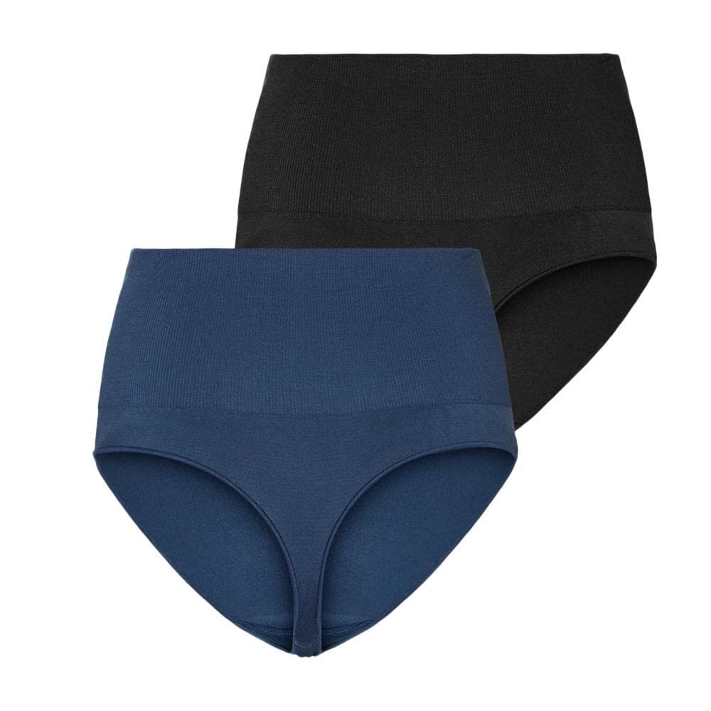 x2 Strings de grossesse Noir/Bleu Femme Mamalicious Lilja 2