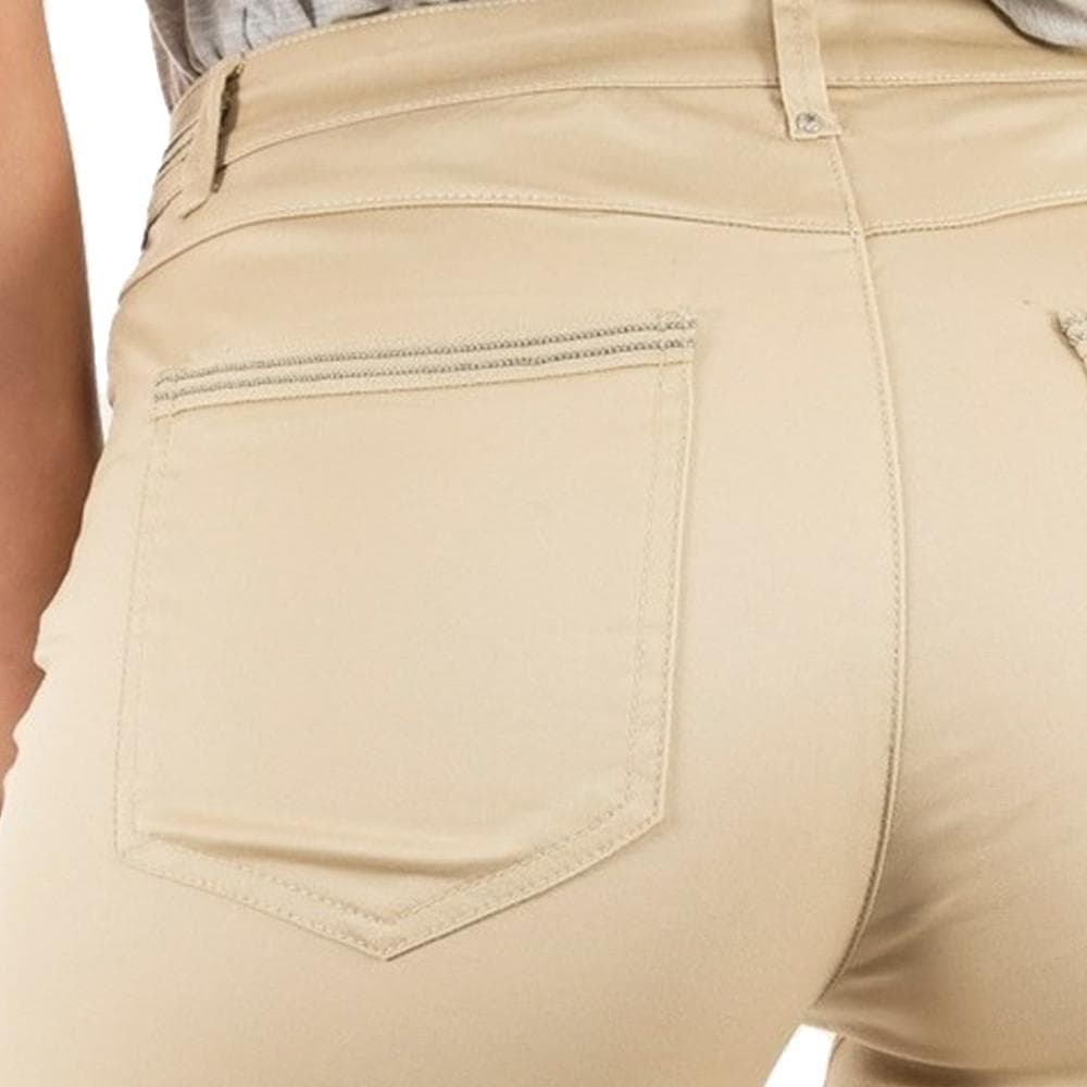 Pantalon Slim Beige enduit Femme Morgan Palona 3