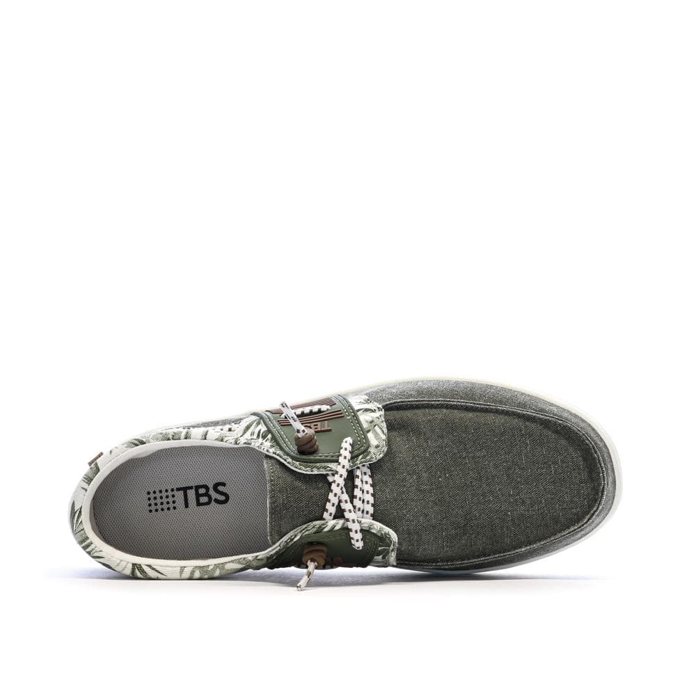 Chaussures Bateau Vertes Homme TBS Geo 4