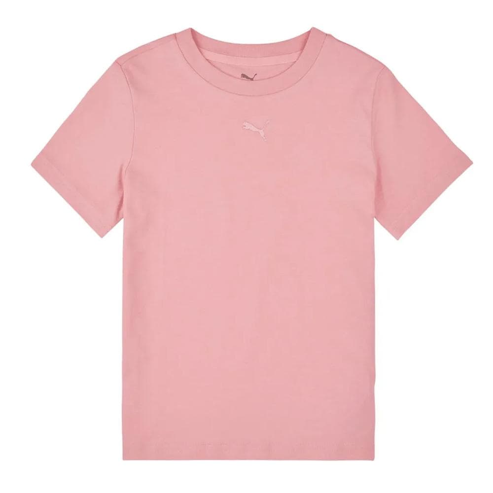 T-Shirt Rose Garçon Puma Ess Centered Cat 1
