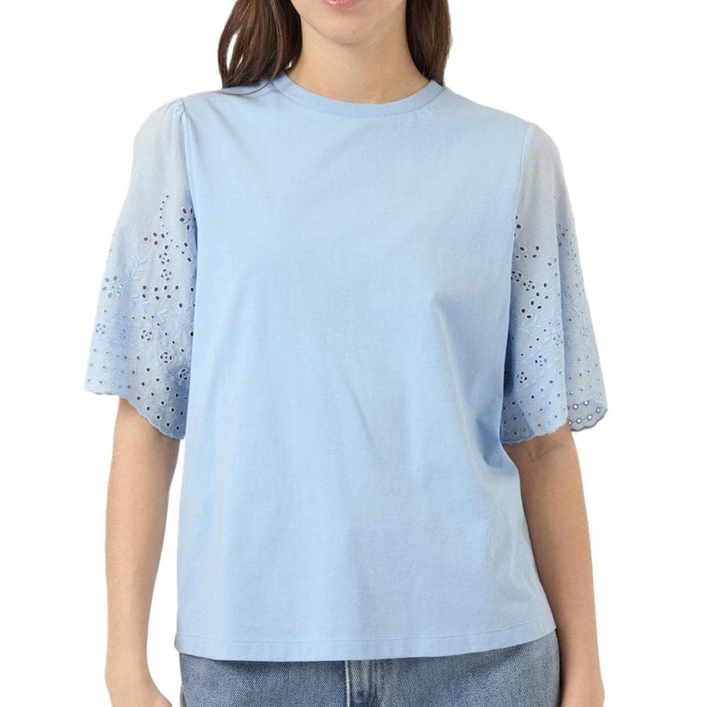 T-Shirt Bleu Femme YAS Sleeves 1