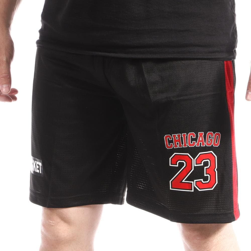 Short Basketball Noir Homme Sport Zone Chicago Bulls 1