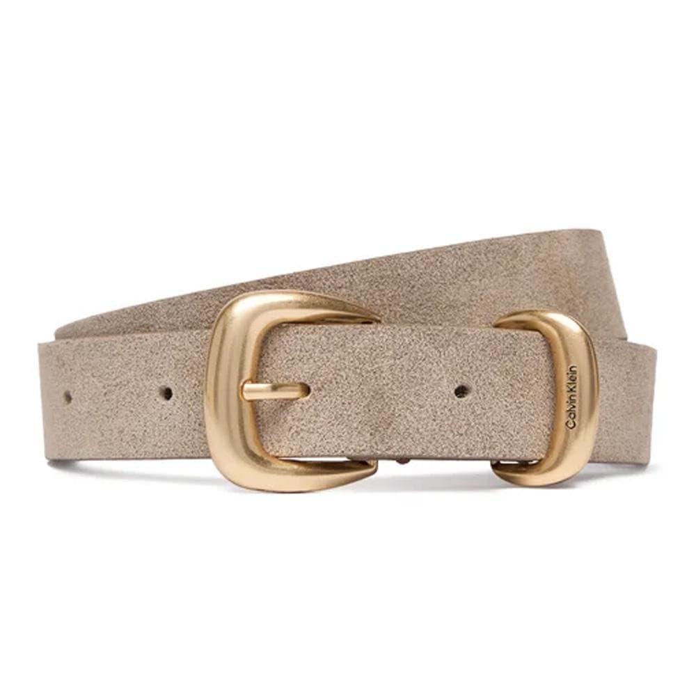 Ceinture Taupe Femme Calvin Klein Jeans 2 Piece Suede - T 1