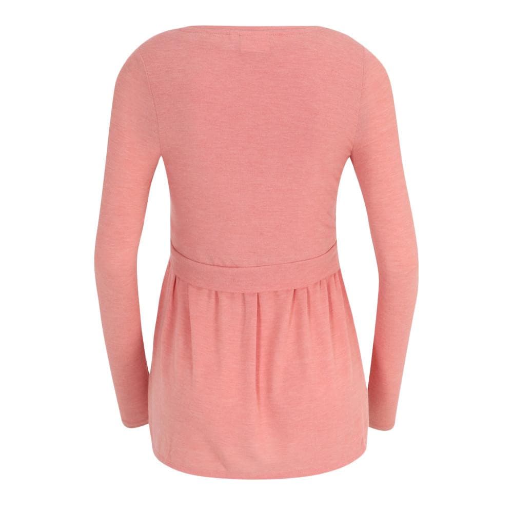 T-Shirt Manches Longues Rose Femme Mamalicious Lanabella 2