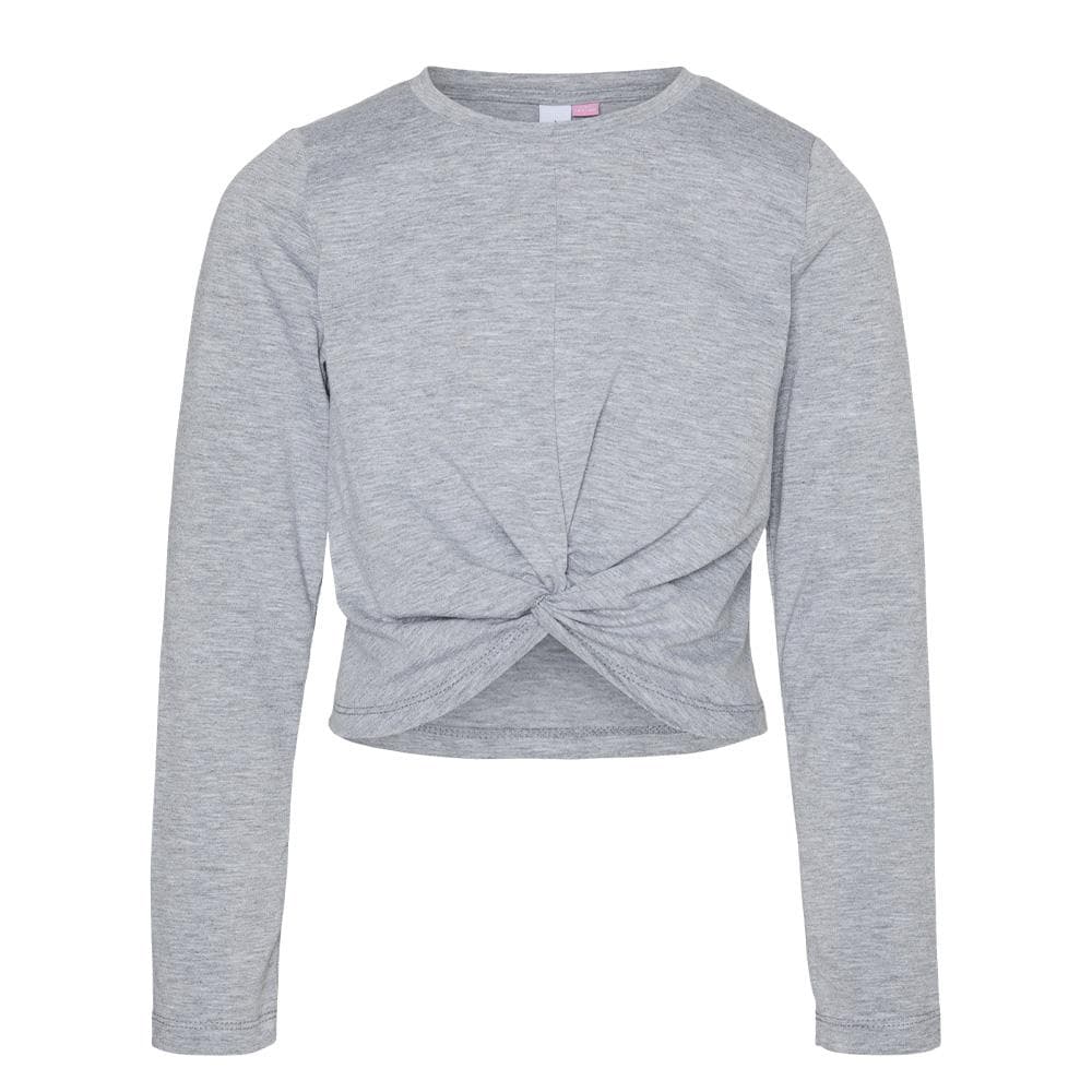 T-Shirt Manches Longues Gris Fille Vero Moda Vmjoy Knot 1