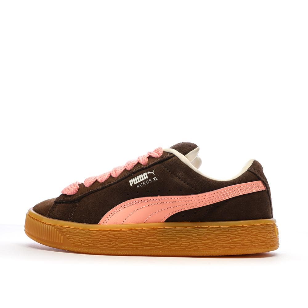 Baskets Marron/Rose Femme Puma Suede XL 1
