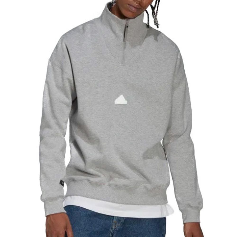 Sweat 1/4 Zip Gris Homme Adidas HN1945 1