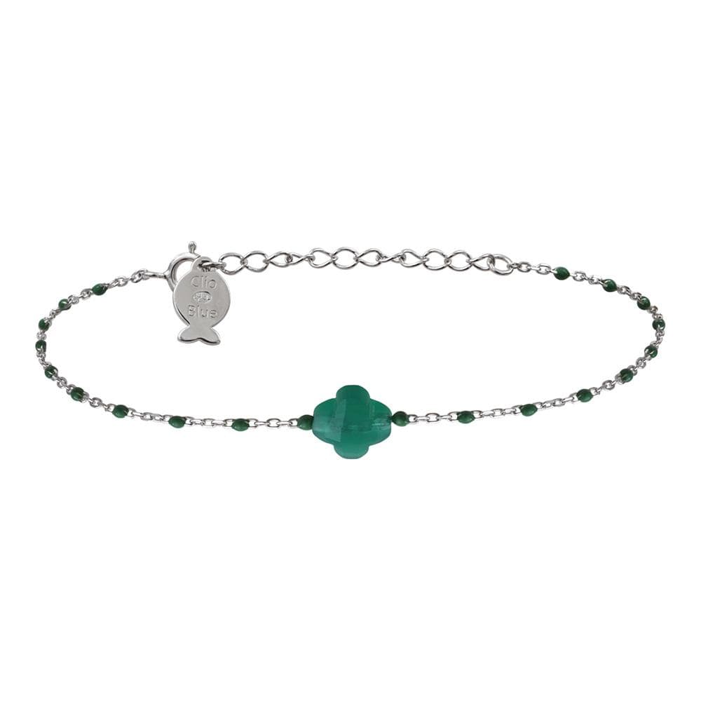 Bracelet Argent/Vert Femme Clio Blue BR0047 1