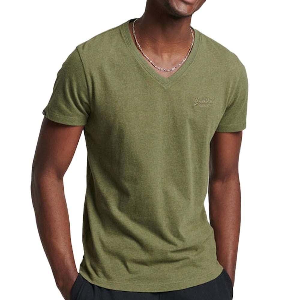 T-shirt Kaki Homme Superdry M1011170A 1