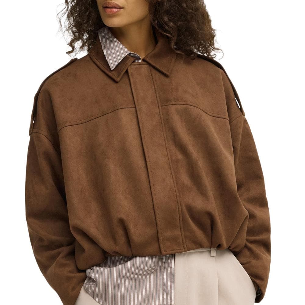Veste en Suédine Marron Femme Only Amber 1