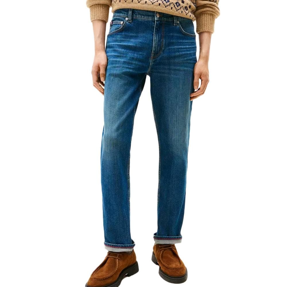 Jean Droit Bleu Homme Tommy Hilfiger Denton MW0MW40566 1