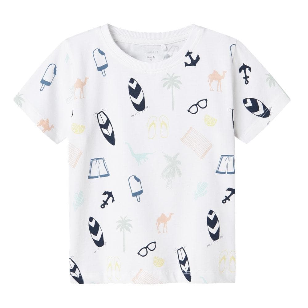 T-Shirt Blanc Garçon Name it Jer 1