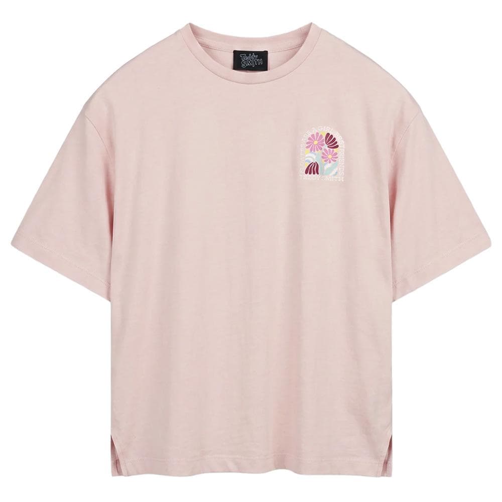 T-Shirt Rose Femme Teddy Smith Flowa 1