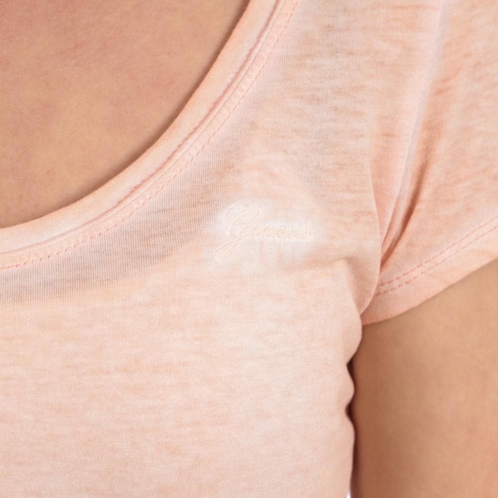 T-shirt Rose Femme Guess Script 3