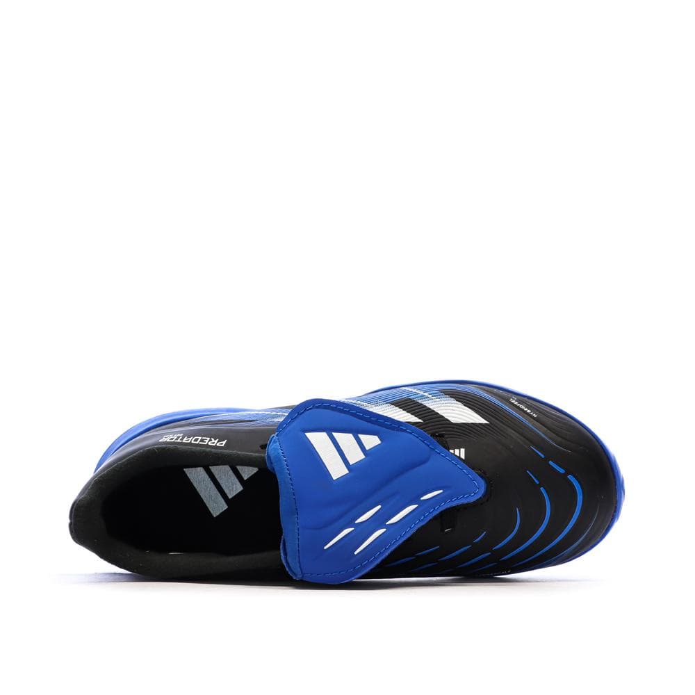 Chaussures de Foot Noir/Bleu Junior Adidas Predator League FT 4