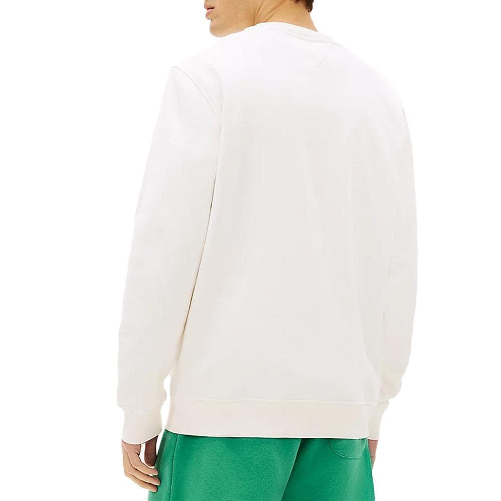 Sweat Blanc Homme Tommy Hilfiger Linear Crew 2