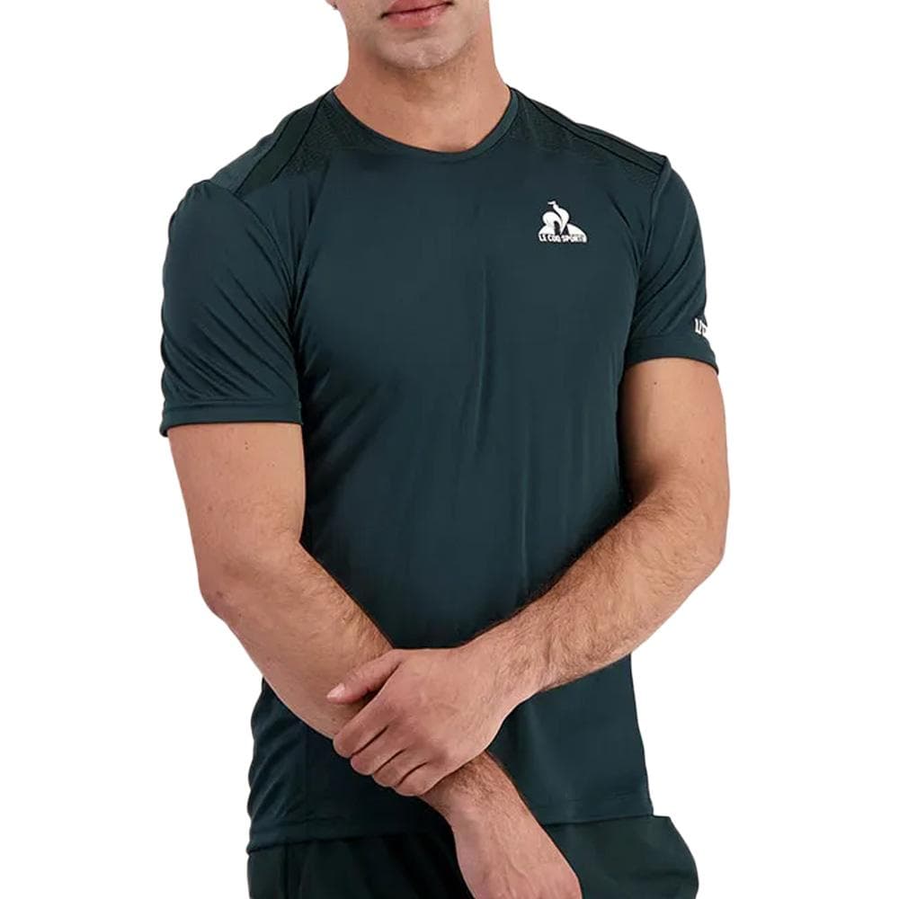Maillot de Sport Vert Homme Le Coq Sportif Tennis 1