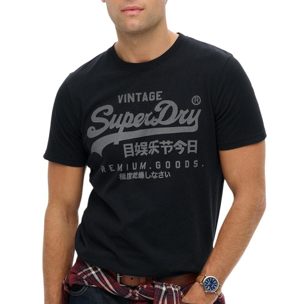 T-Shirt Marine Homme Superdry Classic 1