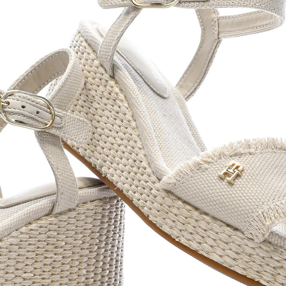 Sandales à Talons Beige Femme Tommy Hilfiger Wedgeee 7