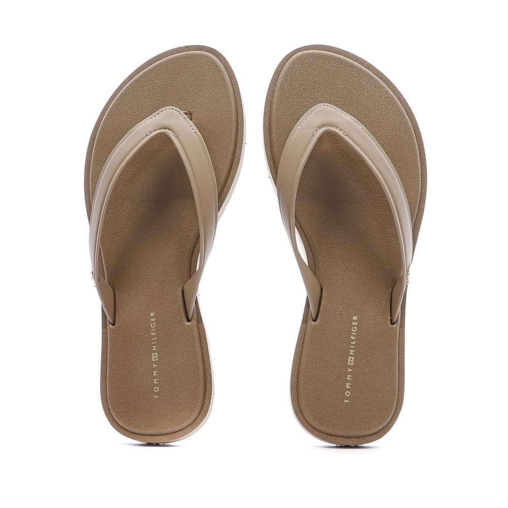 Tongs Beige Femme Tommy Hilfiger Scandi Premium 3