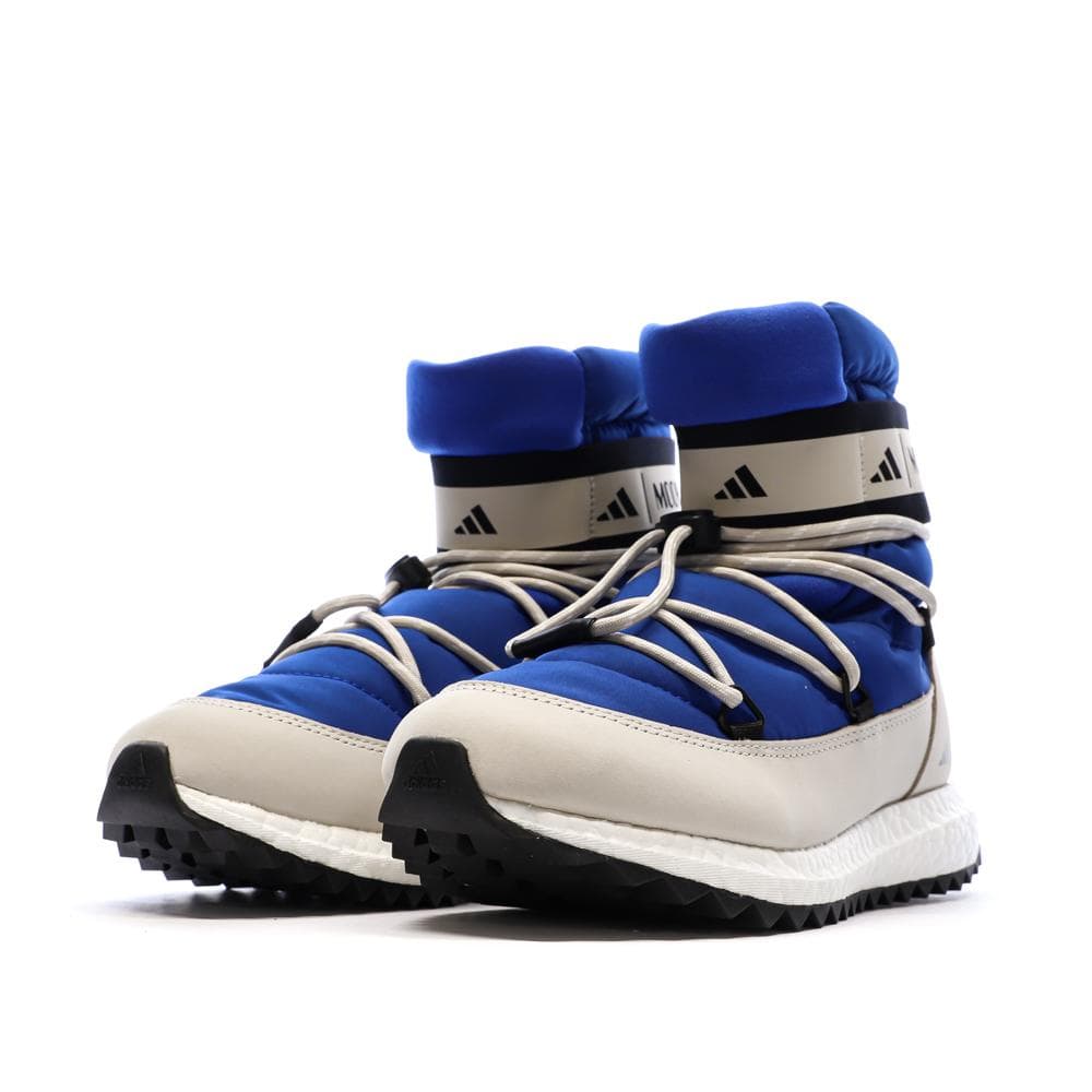 Moon Boot Bleu/Blanc/Noir Garçon Adidas High 6
