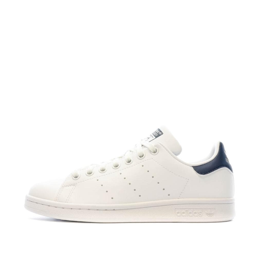 Baskets Blanches/Marine Fille/Femme Adidas Stan Smith 1