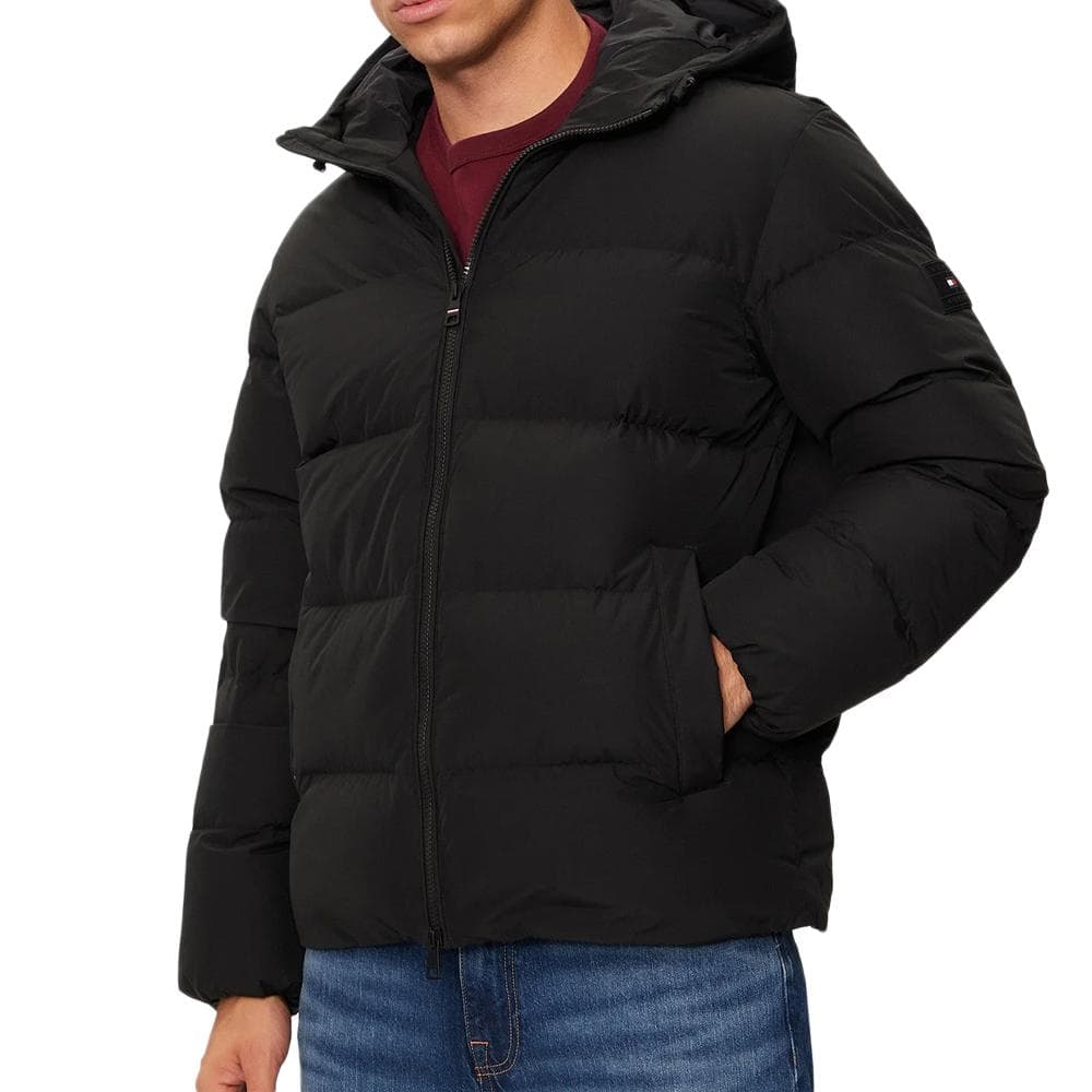 Doudoune Noire Homme Tommy Hilfiger Down Hooded Puffer 1
