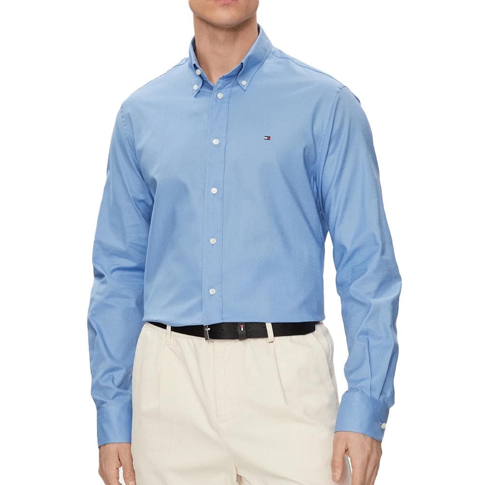 Chemises Manches longues Bleu Homme Tommy Hilfiger Flex Oxf 1
