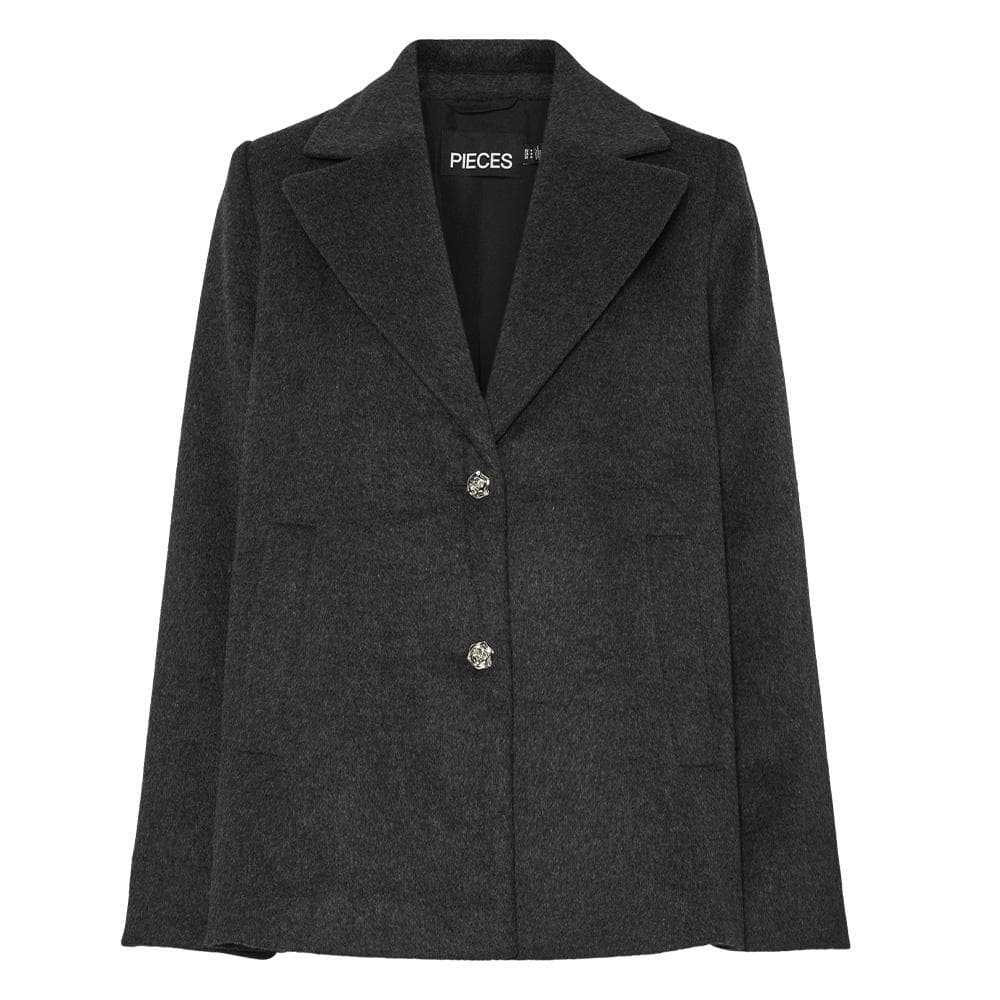 Manteau Noir Femme Pieces Jasmin Outerwear 1