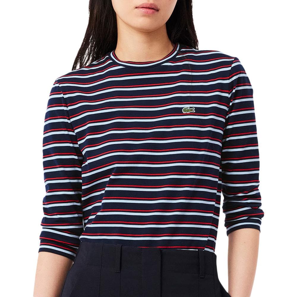 T-shirt Marine Femme Lacoste Long Sleeve 1