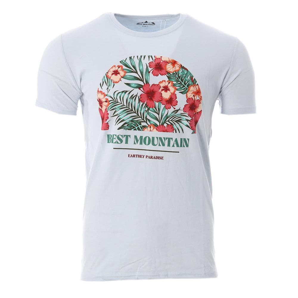 T-shirt Bleu Homme Best Mountain 1006 1