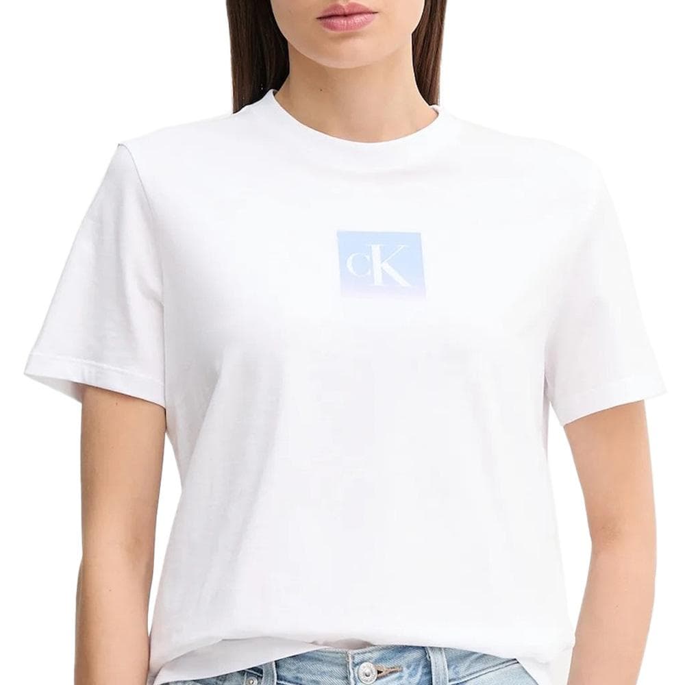 T-Shirt Blanc Femme Calvin Klein Jeans Classic 1